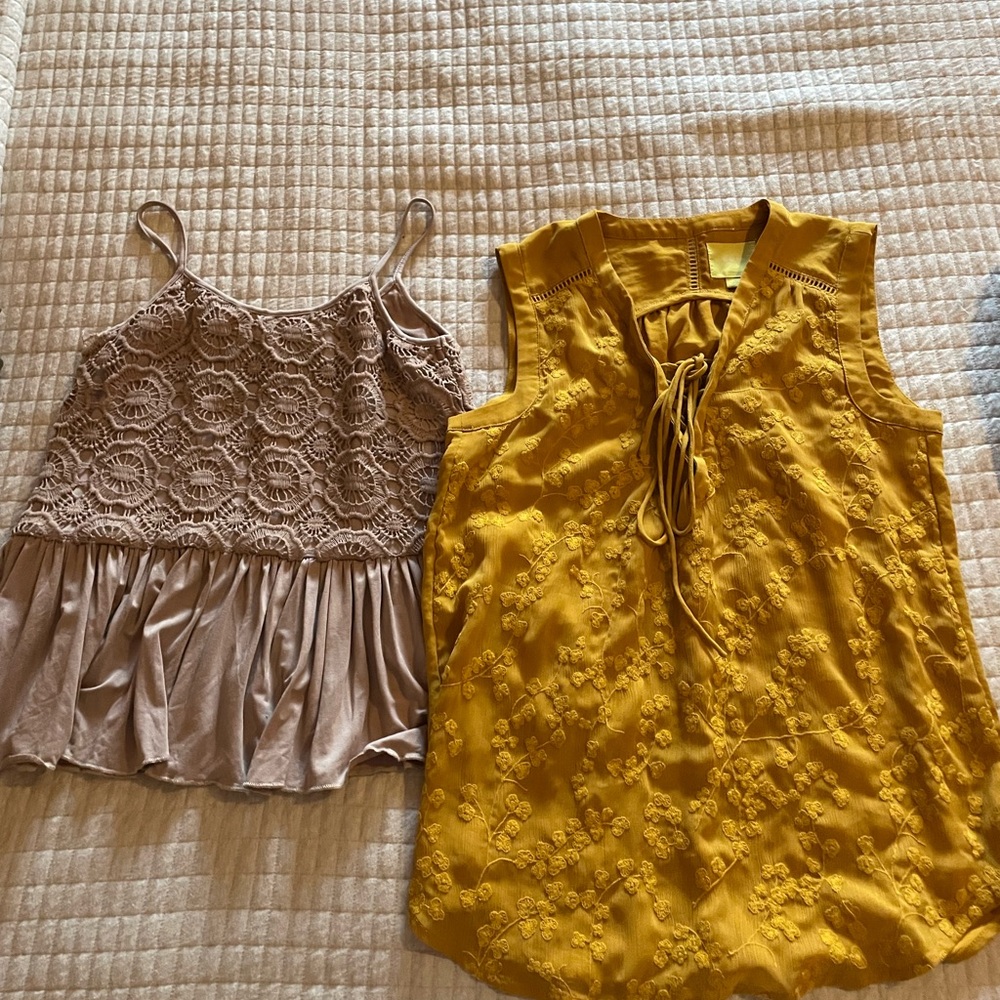 2 Anthropologie shirts